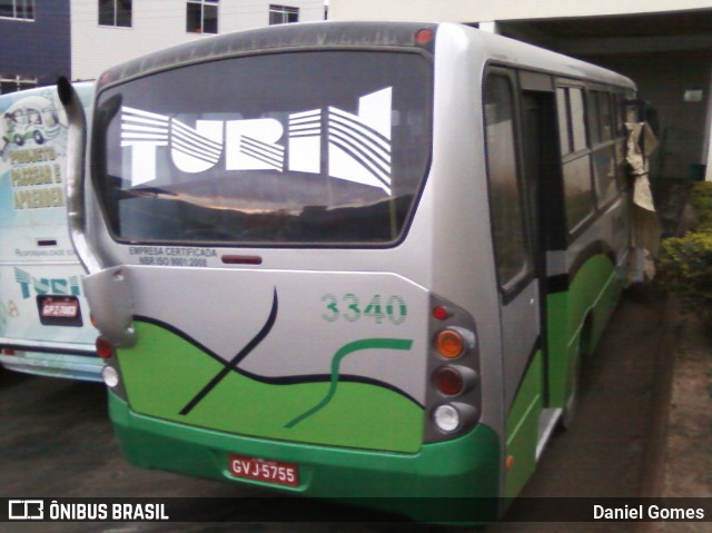 Turin Transportes 3340 na cidade de Ouro Preto, Minas Gerais, Brasil, por Daniel Gomes. Número da foto: #6618495.