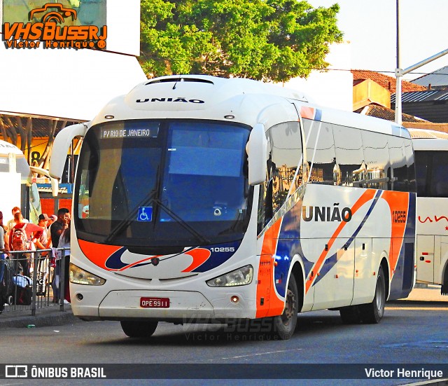 Expresso União 10255 na cidade de Rio de Janeiro, Rio de Janeiro, Brasil, por Victor Henrique. Número da foto: #6619746.