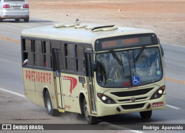 Viação Presidente 1103 na cidade de Conselheiro Lafaiete, Minas Gerais, Brasil, por Rodrigo  Aparecido. Número da foto: #6619650.