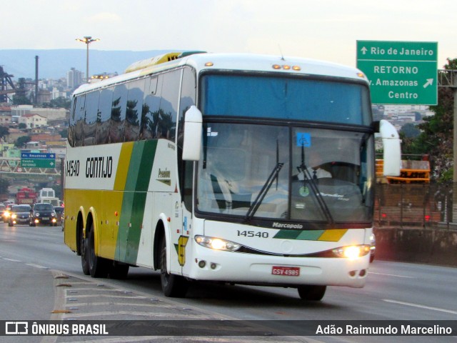 Empresa Gontijo de Transportes 14540 na cidade de Belo Horizonte, Minas Gerais, Brasil, por Adão Raimundo Marcelino. ID da foto: 6619720.