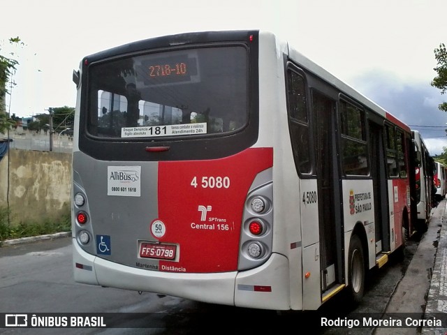 Allibus Transportes 4 5080 na cidade de São Paulo, São Paulo, Brasil, por Rodrigo Moreira Correia. Número da foto: #6620352.