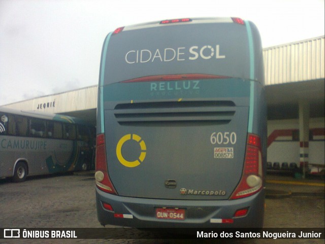 Viação Cidade Sol 6050 na cidade de Jequié, Bahia, Brasil, por Mario dos Santos Nogueira Junior. ID da foto: 6619020.