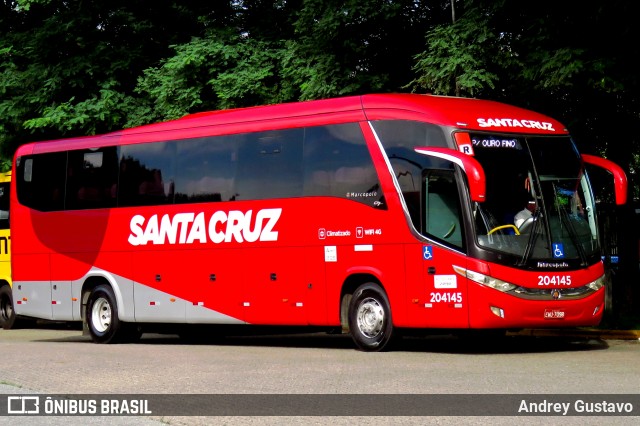 Viação Santa Cruz 204145 na cidade de São Paulo, São Paulo, Brasil, por Andrey Gustavo. Número da foto: #6692448.