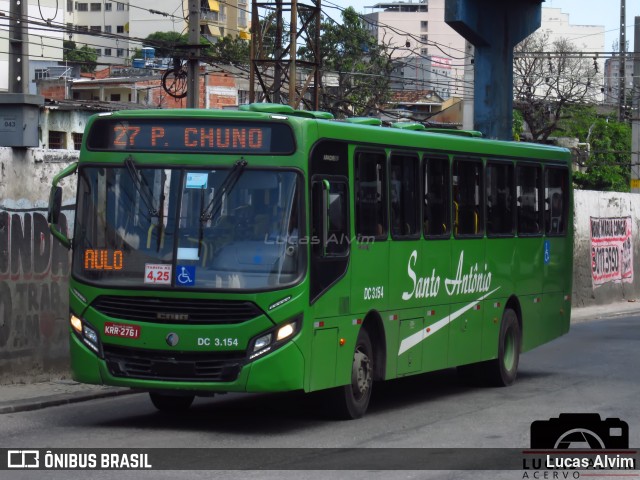 Transportes Santo Antônio DC 3.154 na cidade de Duque de Caxias, Rio de Janeiro, Brasil, por Lucas Alvim. ID da foto: 6693497.