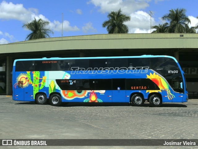 Transnorte - Transporte e Turismo Norte de Minas 87600 na cidade de Curvelo, Minas Gerais, Brasil, por Josimar Vieira. ID da foto: 6692952.