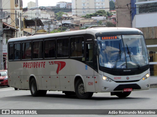 Viação Presidente 8280 na cidade de São João del Rei, Minas Gerais, Brasil, por Adão Raimundo Marcelino. ID da foto: 6693559.