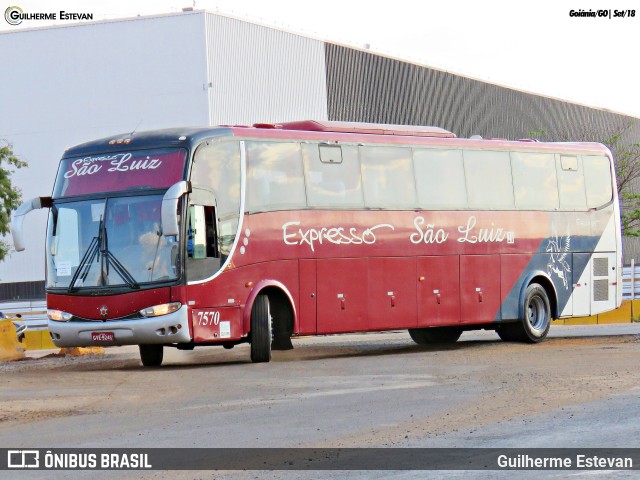 Expresso São Luiz 7570 na cidade de Goiânia, Goiás, Brasil, por Guilherme Estevan. Número da foto: #6623166.