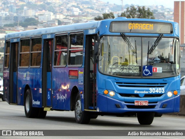 Bettania Ônibus 30403 na cidade de Belo Horizonte, Minas Gerais, Brasil, por Adão Raimundo Marcelino. ID da foto: 6623238.