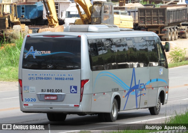 Alextur Transporte e Turismo 3020 na cidade de Conselheiro Lafaiete, Minas Gerais, Brasil, por Rodrigo  Aparecido. ID da foto: 6623199.