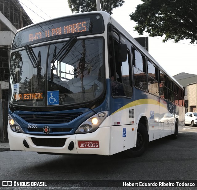 Viação Vaz 02 606 na cidade de Santo André, São Paulo, Brasil, por Hebert Eduardo Ribeiro Todesco. Número da foto: #6621871.