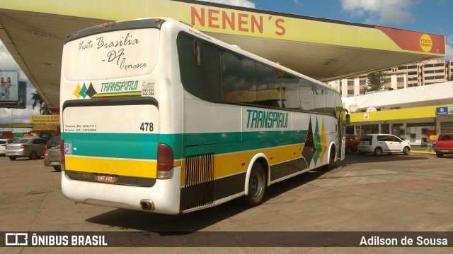 Viação Transpiauí 478 na cidade de Taguatinga, Distrito Federal, Brasil, por Adilson de Sousa. Número da foto: #6620993.