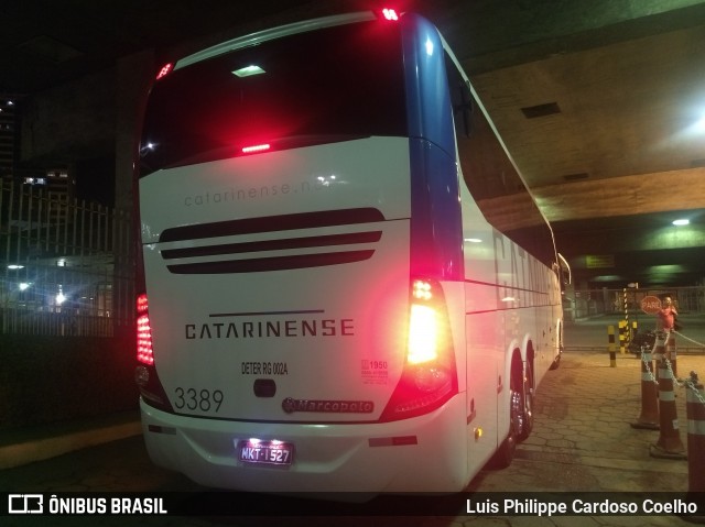 Auto Viação Catarinense 3389 na cidade de Belo Horizonte, Minas Gerais, Brasil, por Luis Philippe Cardoso Coelho. Número da foto: #6625009.