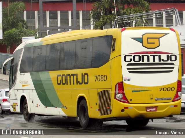 Empresa Gontijo de Transportes 7080 na cidade de Feira de Santana, Bahia, Brasil, por Lucas Vieira. ID da foto: 6625107.