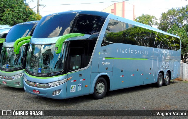 Viação Garcia 16884 na cidade de Foz do Iguaçu, Paraná, Brasil, por Vagner Valani. Número da foto: #6625571.