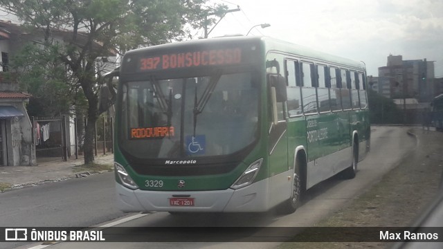 Sudeste Transportes Coletivos 3329 na cidade de Porto Alegre, Rio Grande do Sul, Brasil, por Max Ramos. Número da foto: #6626588.