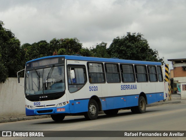 Serrana Transportes e Turismo 5020 na cidade de Vitória da Conquista, Bahia, Brasil, por Rafael Fernandes de Avellar. ID da foto: 6626850.