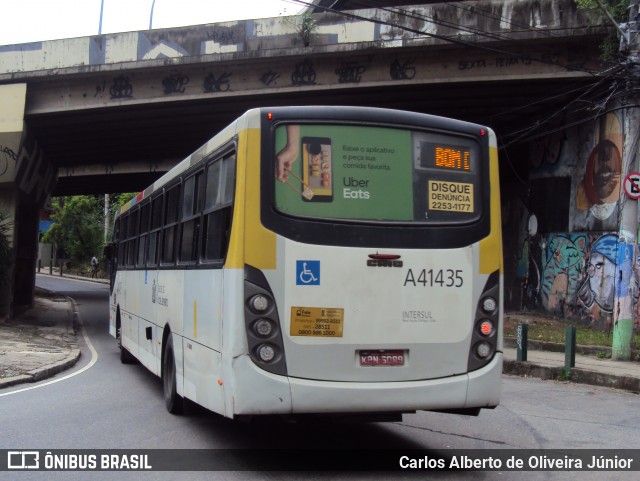 Real Auto Ônibus A41435 na cidade de Rio de Janeiro, Rio de Janeiro, Brasil, por Carlos Alberto de Oliveira Júnior. ID da foto: 6625683.