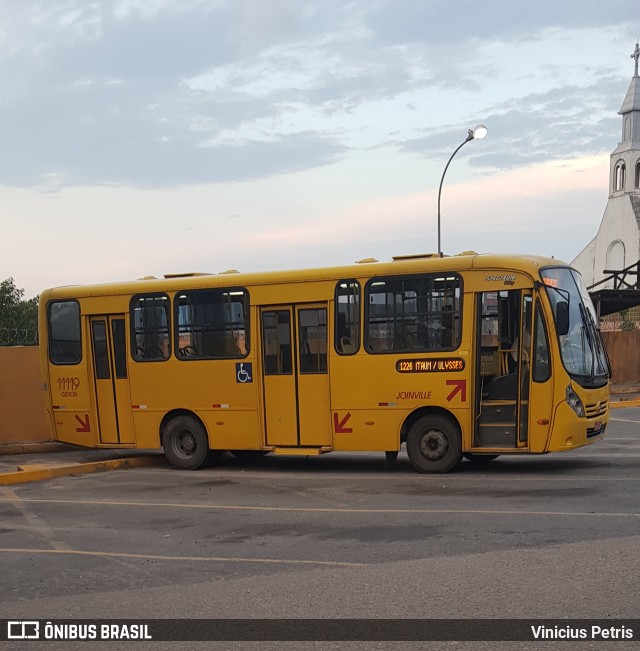 Gidion Transporte e Turismo 11119 na cidade de Joinville, Santa Catarina, Brasil, por Vinicius Petris. Número da foto: #6626785.