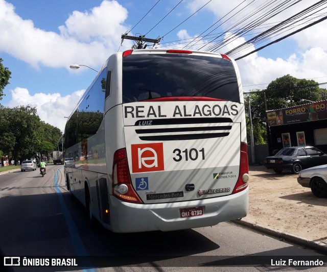 Real Alagoas de Viação 3101 na cidade de Maceió, Alagoas, Brasil, por Luiz Fernando. Número da foto: #6625633.