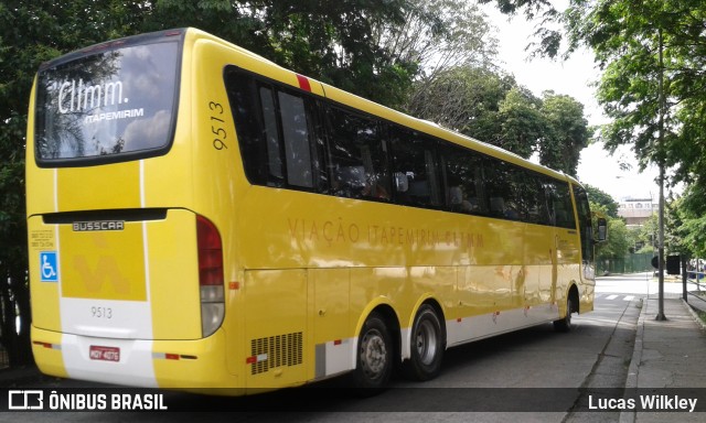 Viação Itapemirim 9513 na cidade de São Paulo, São Paulo, Brasil, por Lucas Wilkley. Número da foto: #6624988.