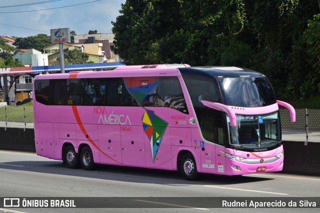 Nova América Turismo 1300 na cidade de Arujá, São Paulo, Brasil, por Rudnei Aparecido da Silva. ID da foto: 6625497.