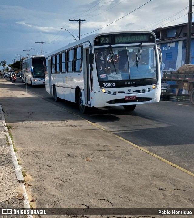 Viação Cidade Porto Seguro 76003 na cidade de Porto Seguro, Bahia, Brasil, por Pablo Henrique. Número da foto: #6624300.