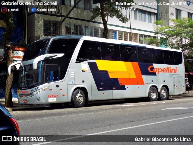 Transportes Capellini 12130 na cidade de Curitiba, Paraná, Brasil, por Gabriel Giacomin de Lima. Número da foto: #6624700.
