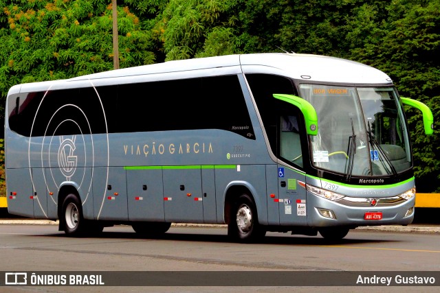 Viação Garcia 7397 na cidade de Londrina, Paraná, Brasil, por Andrey Gustavo. ID da foto: 6624284.