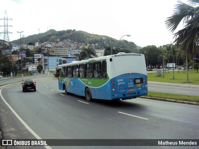 Viação Serrana 16299 na cidade de Vitória, Espírito Santo, Brasil, por Matheus Mendes. ID da foto: 6625162.