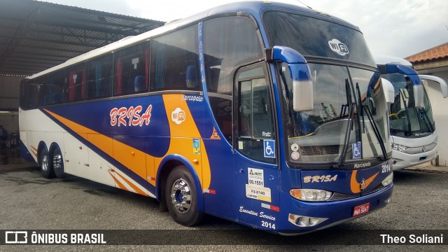 Brisa Bus 2014 na cidade de Penápolis, São Paulo, Brasil, por Theo Soliani. Número da foto: #6626666.