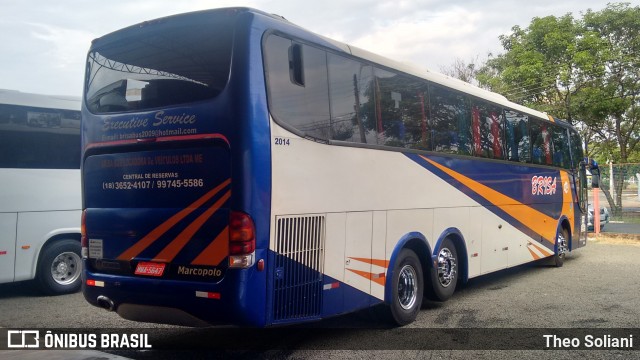 Brisa Bus 2014 na cidade de Penápolis, São Paulo, Brasil, por Theo Soliani. Número da foto: #6626684.