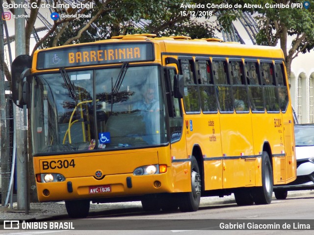 Transporte Coletivo Glória BC304 na cidade de Curitiba, Paraná, Brasil, por Gabriel Giacomin de Lima. Número da foto: #6628485.