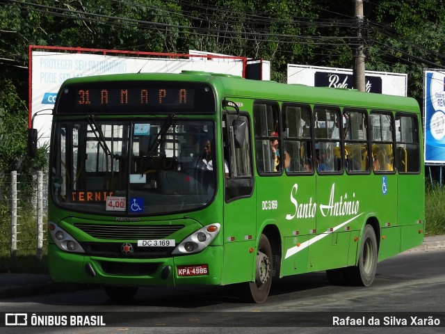 Transportes Santo Antônio DC 3.169 na cidade de Duque de Caxias, Rio de Janeiro, Brasil, por Rafael da Silva Xarão. ID da foto: 6629160.