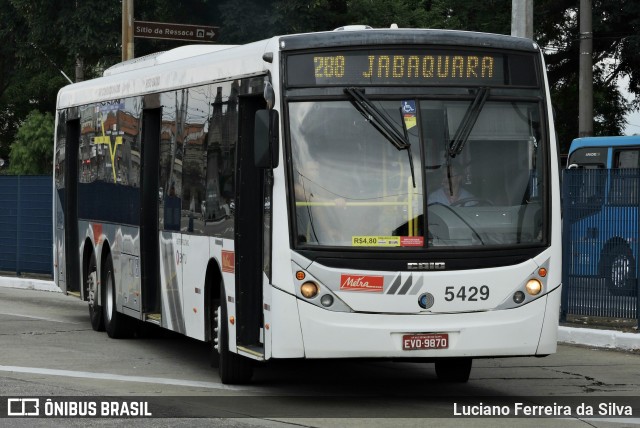 Metra - Sistema Metropolitano de Transporte 5429 na cidade de São Paulo, São Paulo, Brasil, por Luciano Ferreira da Silva. ID da foto: 6628828.