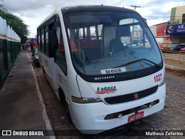 Rabelo Transportes 1027 na cidade de Irecê, Bahia, Brasil, por Matheus Zeferino. ID da foto: 6627222.