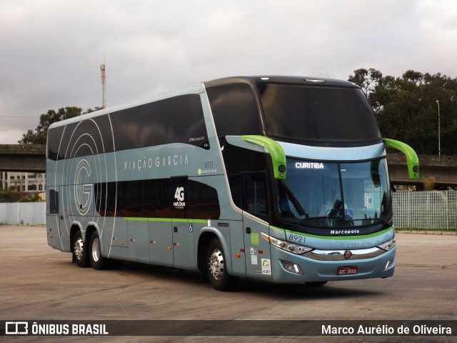 Viação Garcia 8921 na cidade de Curitiba, Paraná, Brasil, por Marco Aurélio de Oliveira. Número da foto: #6628879.
