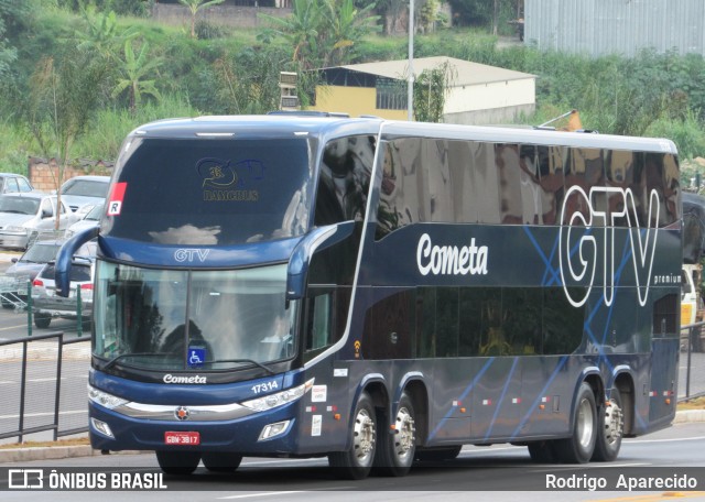 Viação Cometa 17314 na cidade de Conselheiro Lafaiete, Minas Gerais, Brasil, por Rodrigo  Aparecido. ID da foto: 6630268.