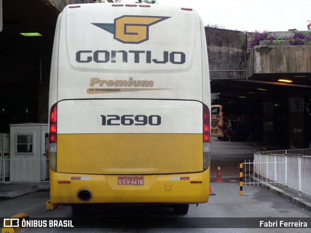 Empresa Gontijo de Transportes 12690 na cidade de Belo Horizonte, Minas Gerais, Brasil, por Fabri Ferreira. ID da foto: 6630509.