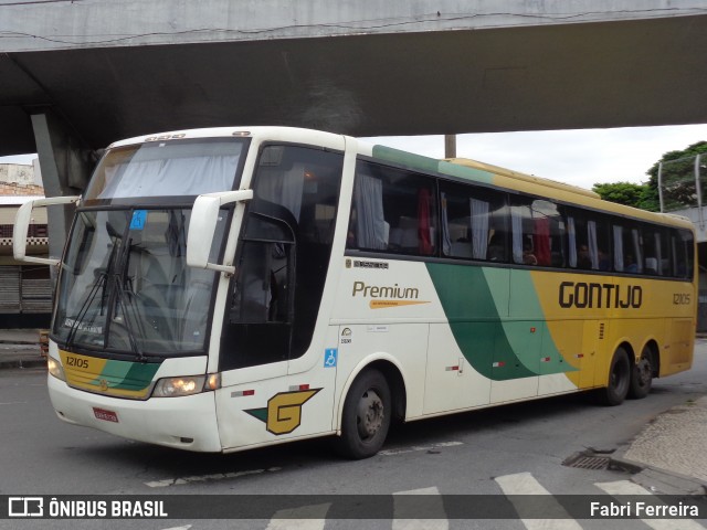 Empresa Gontijo de Transportes 12105 na cidade de Belo Horizonte, Minas Gerais, Brasil, por Fabri Ferreira. ID da foto: 6630463.