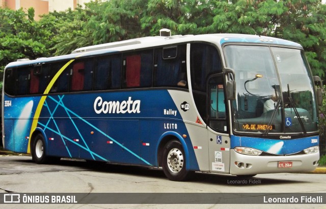 Viação Cometa 3564 na cidade de São Paulo, São Paulo, Brasil, por Leonardo Fidelli. Número da foto: #6631394.