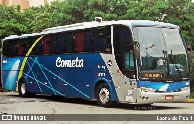 Viação Cometa 3564 na cidade de São Paulo, São Paulo, Brasil, por Leonardo Fidelli. ID da foto: 6631394.