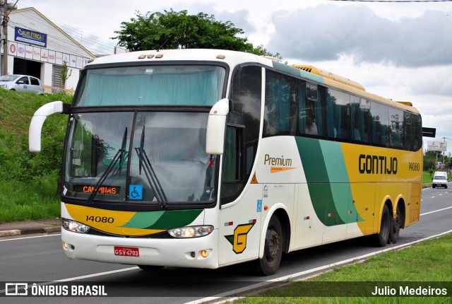 Empresa Gontijo de Transportes 14080 na cidade de Campinas, São Paulo, Brasil, por Julio Medeiros. Número da foto: #6631006.