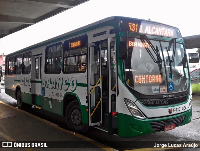 Viação Galo Branco RJ 181.084 na cidade de Niterói, Rio de Janeiro, Brasil, por Jorge Lucas Araújo. ID da foto: 6634098.