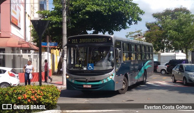 Viação Grande Vitória 6810 na cidade de Vitória, Espírito Santo, Brasil, por Everton Costa Goltara. ID da foto: 6632717.