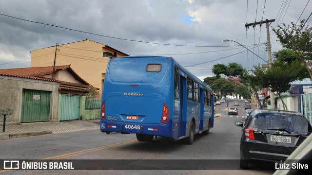 Viação Euclásio 40648 na cidade de Belo Horizonte, Minas Gerais, Brasil, por Luiz Silva. Número da foto: #6634493.