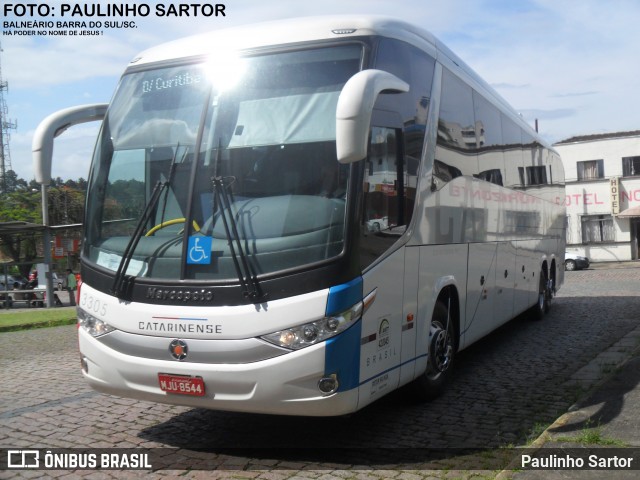 Auto Viação Catarinense 3305 na cidade de Joinville, Santa Catarina, Brasil, por Paulinho Sartor. Número da foto: #6633550.