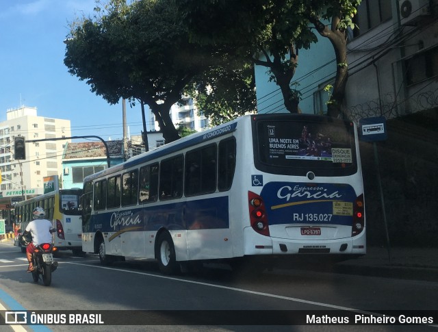 Expresso Garcia RJ 135.027 na cidade de Rio de Janeiro, Rio de Janeiro, Brasil, por Matheus  Pinheiro Gomes. ID da foto: 6632017.