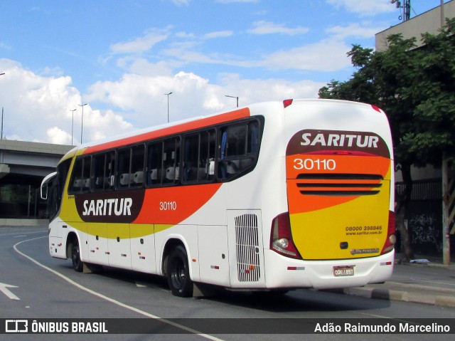 Saritur - Santa Rita Transporte Urbano e Rodoviário 30110 na cidade de Belo Horizonte, Minas Gerais, Brasil, por Adão Raimundo Marcelino. Número da foto: #6634866.
