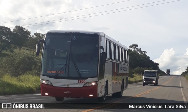 Viação São Cristóvão 1800 na cidade de Oliveira, Minas Gerais, Brasil, por Marcus Vinicius Lara Silva. Número da foto: #6631901.