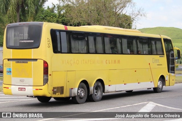 Viação Itapemirim 9537 na cidade de Barra do Piraí, Rio de Janeiro, Brasil, por José Augusto de Souza Oliveira. ID da foto: 6638215.